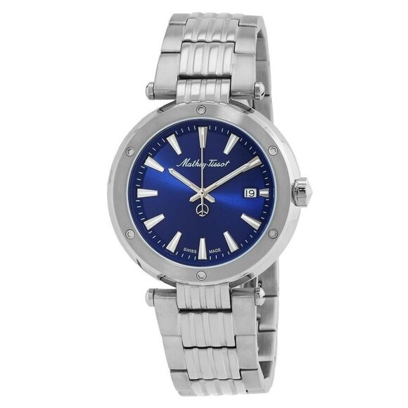 NWT Mathey-Tissot Fashion Men's Quartz Steel Authentic Watch - Picture 1 of 3